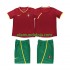 Camisola Portugal Retro Criança Equipamento Primeiro 2002 Manga Curta